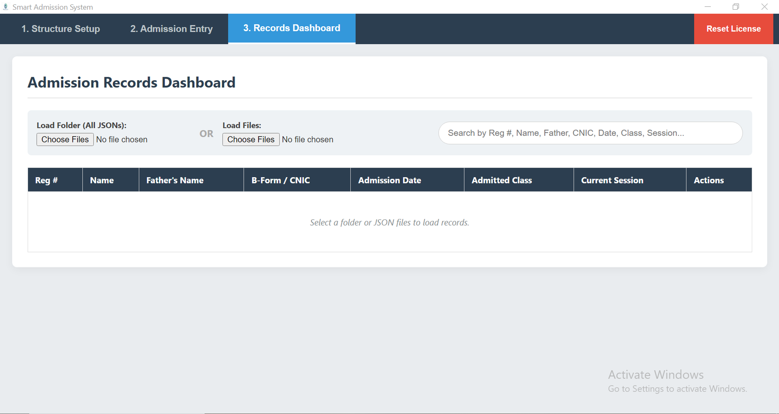 Records Dashboard